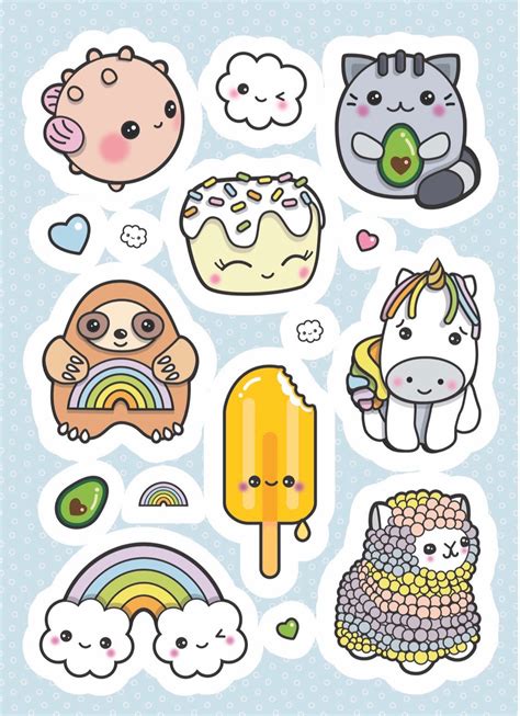 etsy cute stickers|free printable cute stickers.